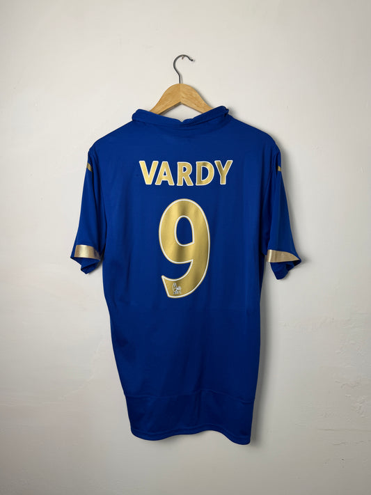 Jamie Vardy Leicester City FC 2014-15 home football shirt (L)