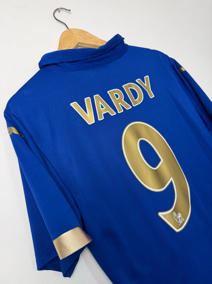 Jamie Vardy Leicester City FC 2014-15 home football shirt (L)