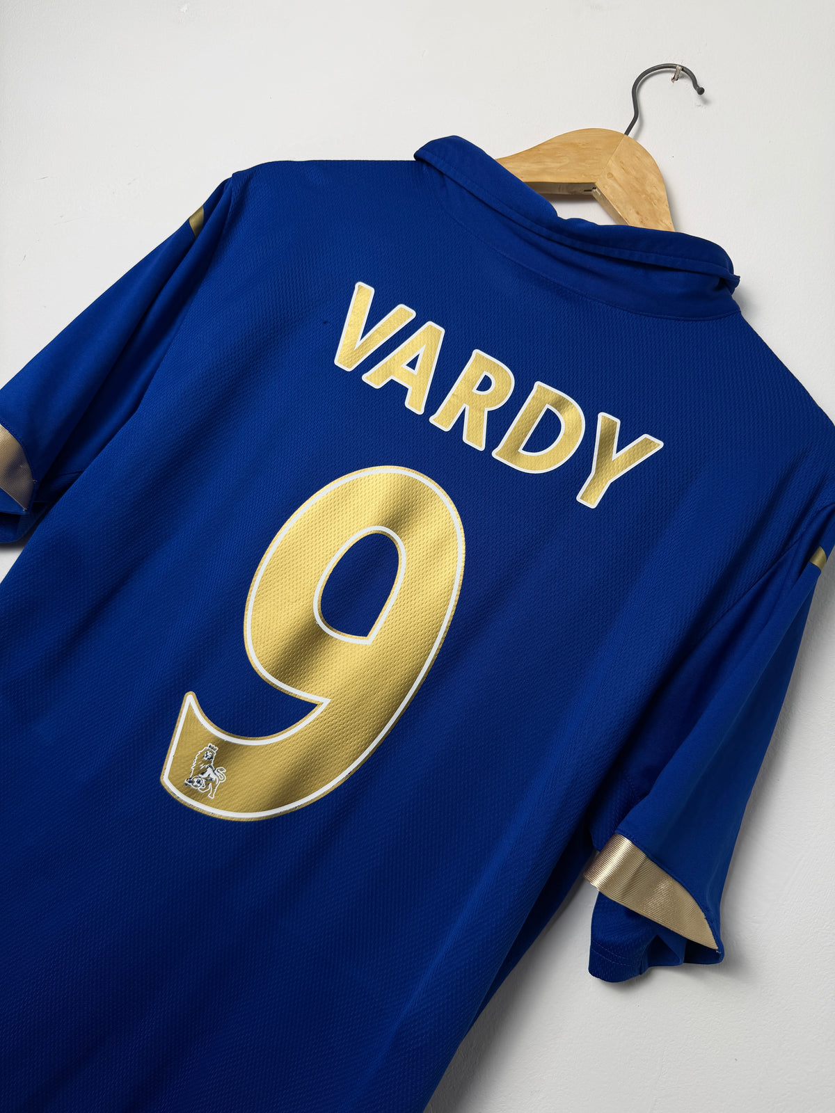 Jamie Vardy Leicester City FC 2014-15 home football shirt (L)