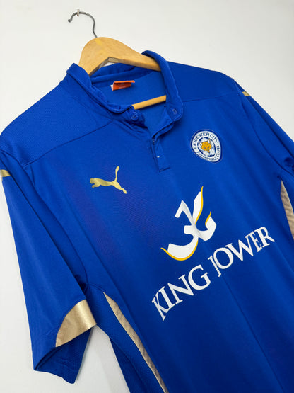 Jamie Vardy Leicester City FC 2014-15 home football shirt (L)