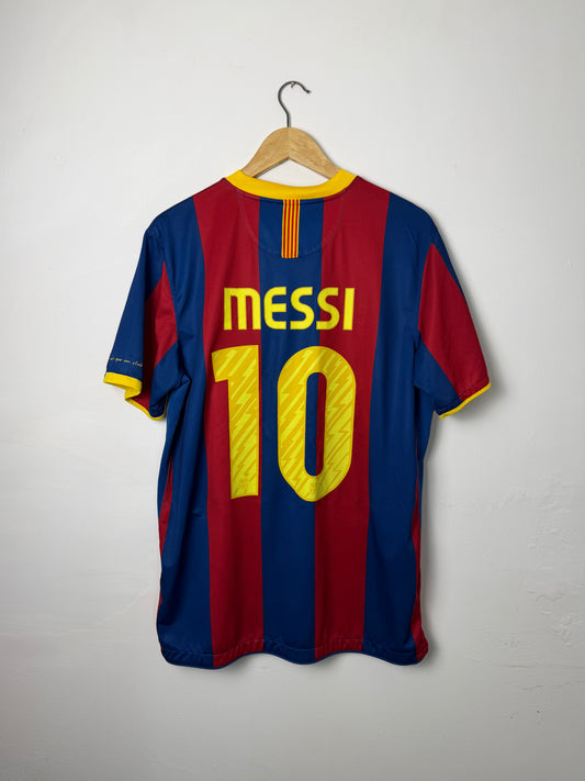 Lionel Messi FC Barcelona 2010-11 home football shirt (L)