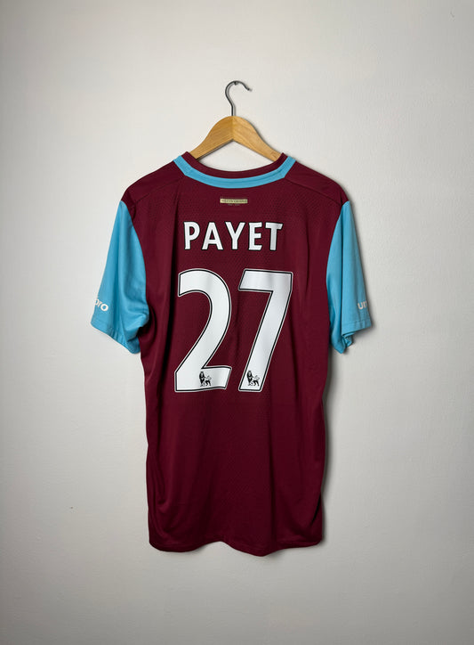Dimitri Payet West Ham United 2015-16 home football shirt (XL)