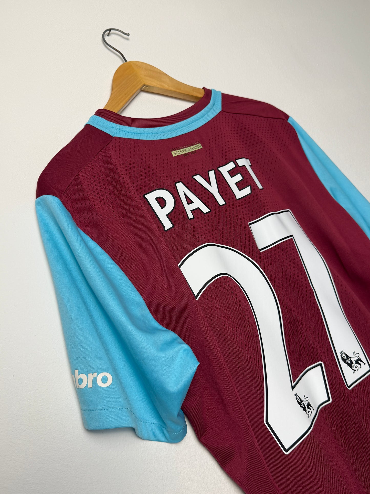 Dimitri Payet West Ham United 2015-16 home football shirt (XL)