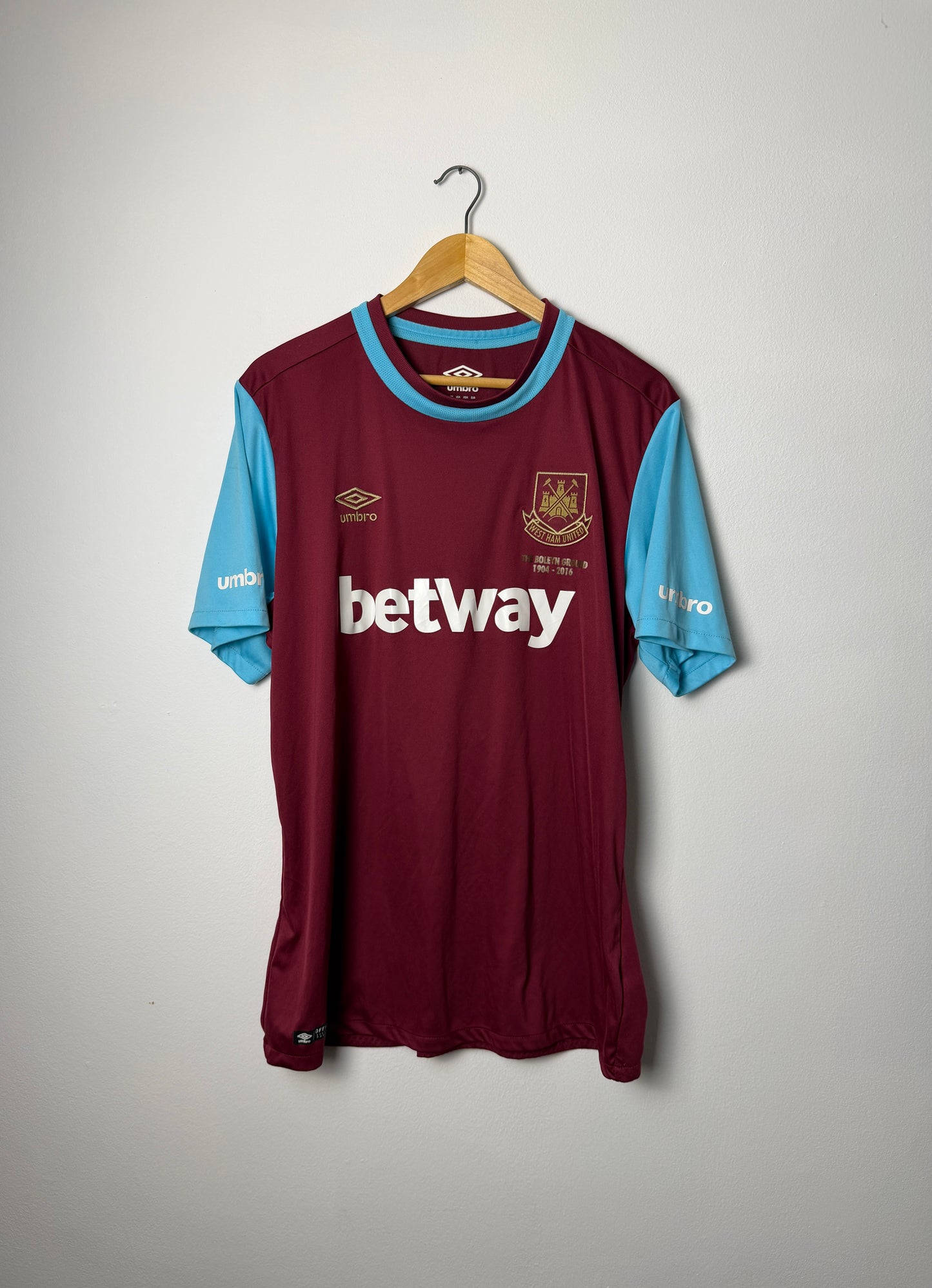 Dimitri Payet West Ham United 2015-16 home football shirt (XL)