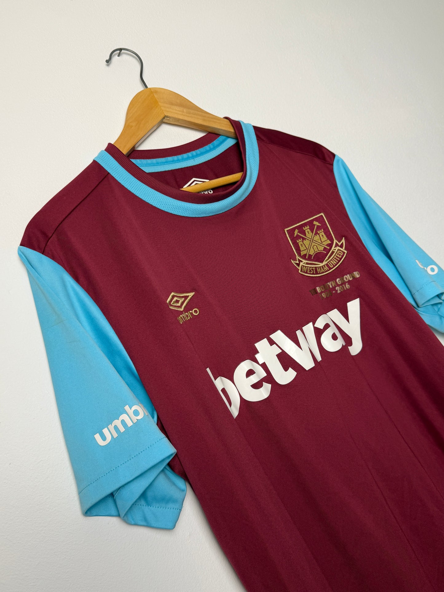 Dimitri Payet West Ham United 2015-16 home football shirt (XL)