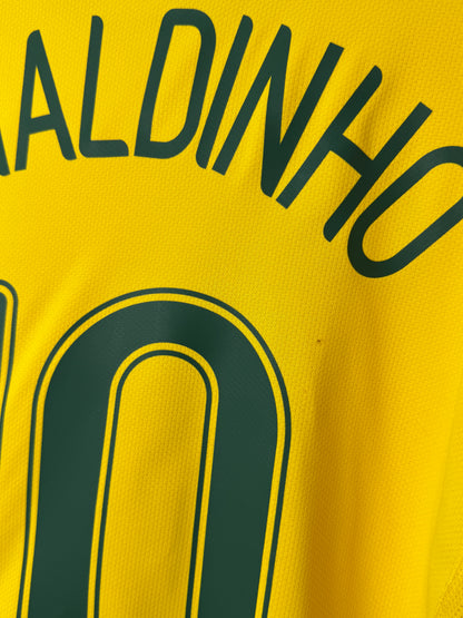 Ronaldinho Brazil 2006 home football shirt (L)