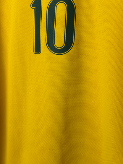 Ronaldinho Brazil 2006 home football shirt (L)