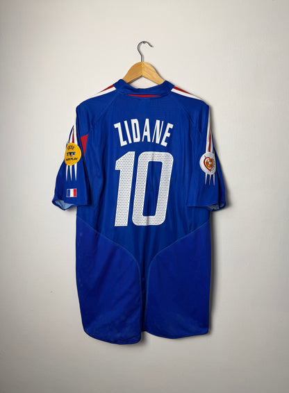 Zinedine Zidane France 2004 home football shirt (XL)