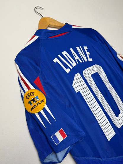 Zinedine Zidane France 2004 home football shirt (XL)