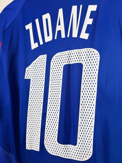 Zinedine Zidane France 2004 home football shirt (XL)