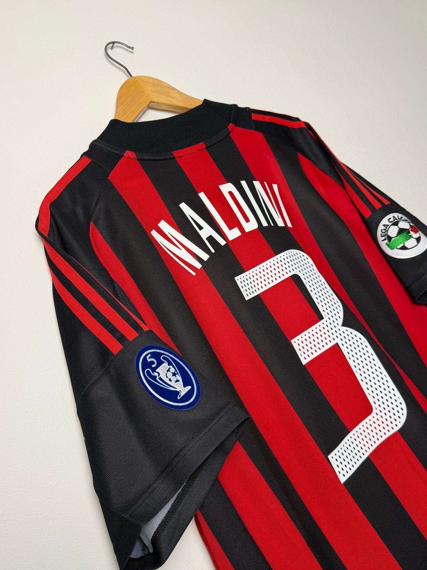 Paolo Maldini AC Milan 2002-03 home football shirt (XL)