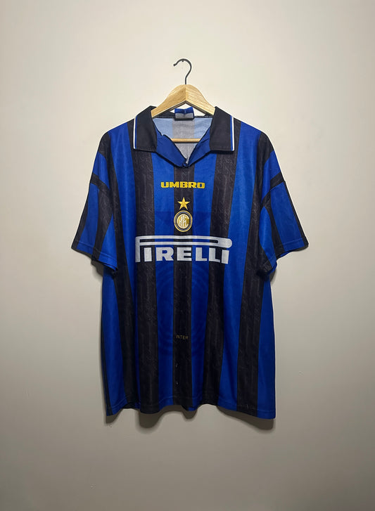 Inter Milan 1996-97 home football shirt (XL)