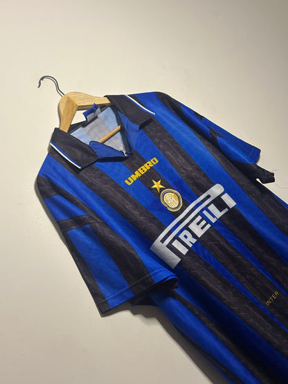 Inter Milan 1996-97 home football shirt (XL)