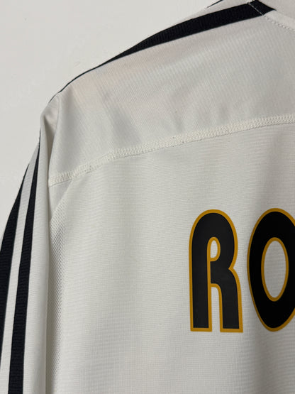 Ronaldo Nazario Real Madrid CF 2003-04 long sleeve home football shirt (XL)