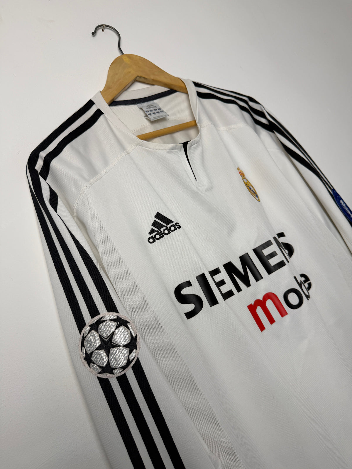 Ronaldo Nazario Real Madrid CF 2003-04 long sleeve home football shirt (XL)