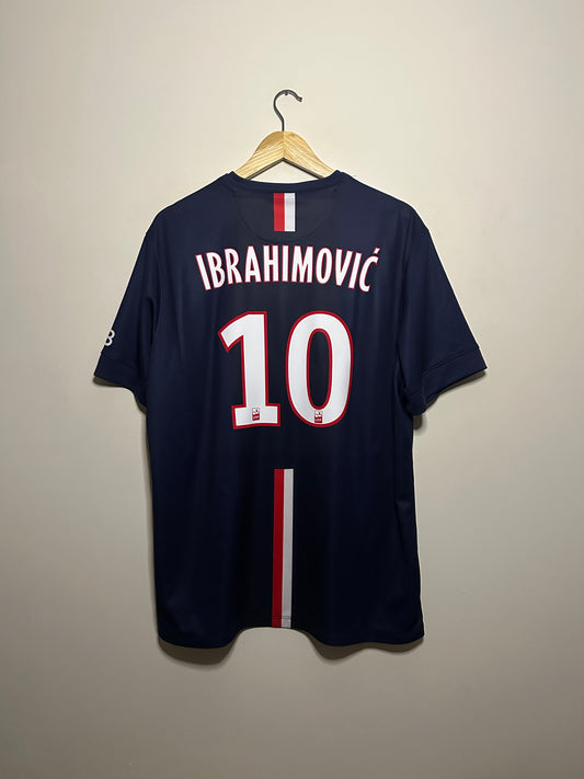 Zlatan Ibrahimovic PSG 2014-15 home football shirt (XL)