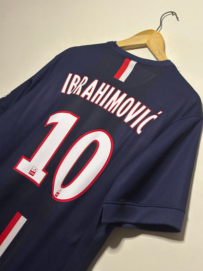 Zlatan Ibrahimovic PSG 2014-15 home football shirt (XL)