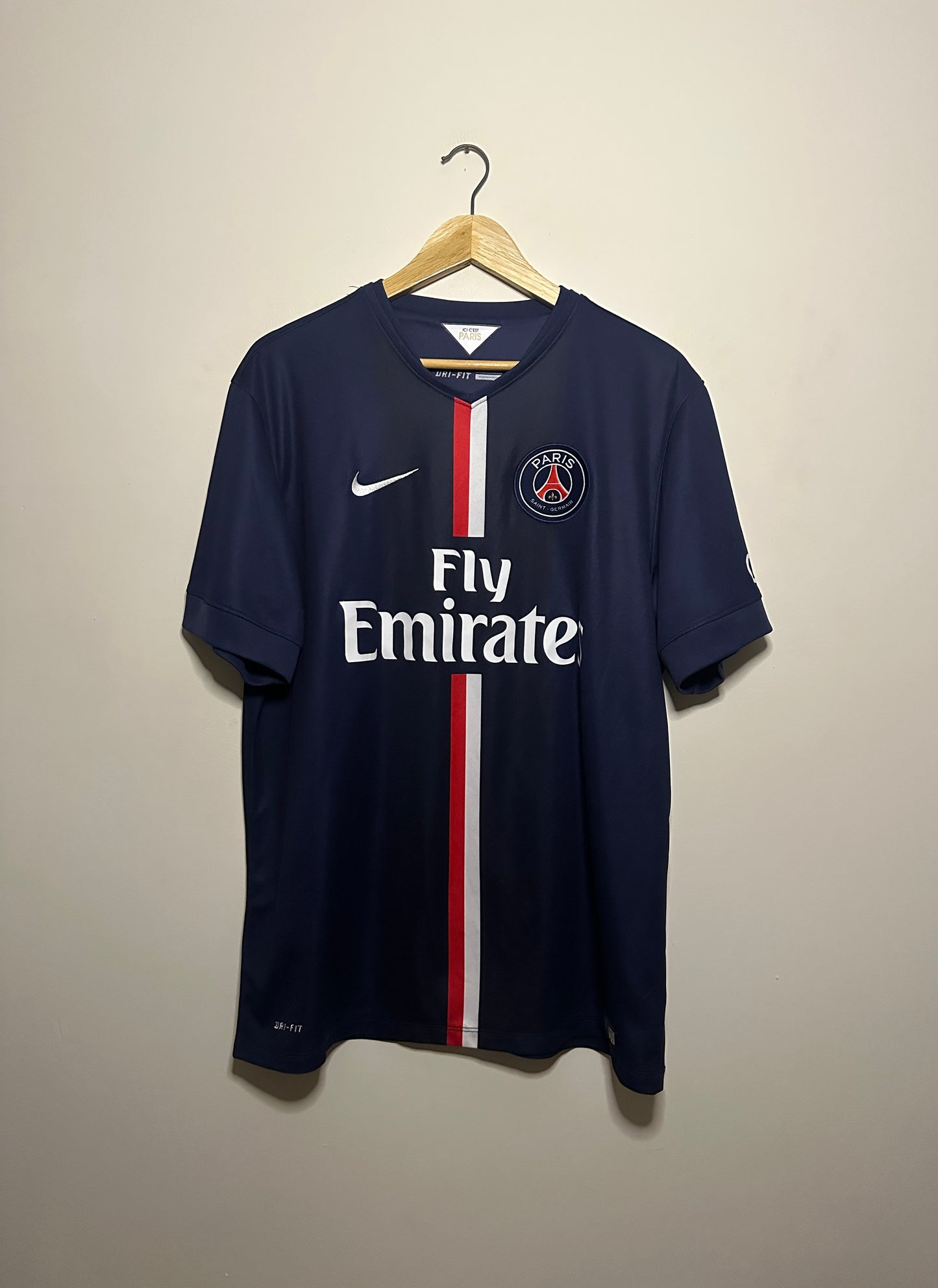 Zlatan Ibrahimovic PSG 2014-15 home football shirt (XL)