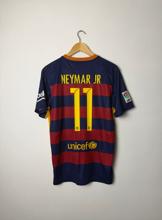 Neymar JR FC Barcelona 2015-16 home football shirt (M)
