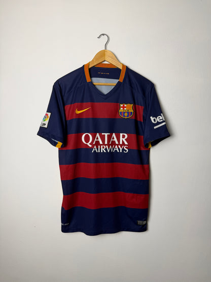 Neymar JR FC Barcelona 2015-16 home football shirt (M)