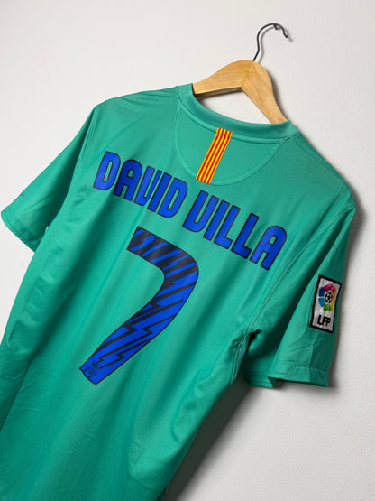 David Villa FC Barcelona 2010-11 away football shirt (M)