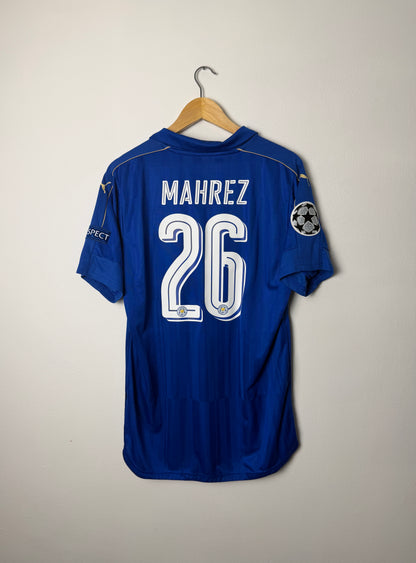 Riyad Mahrez Leicester City FC 2015-16 home football shirt (L)