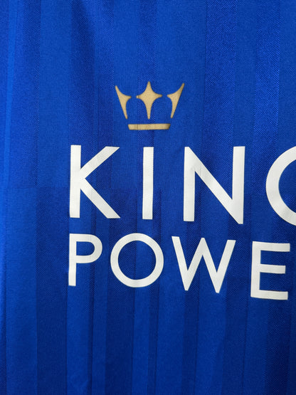 Riyad Mahrez Leicester City FC 2015-16 home football shirt (L)