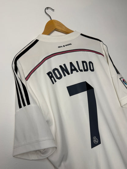 Cristiano Ronaldo Real Madrid CF 2014-15 home football shirt (L)