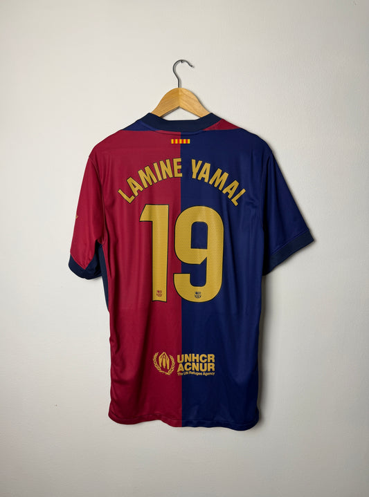 Lamine Yamal FC Barcelona 2024-25 home football shirt (L)