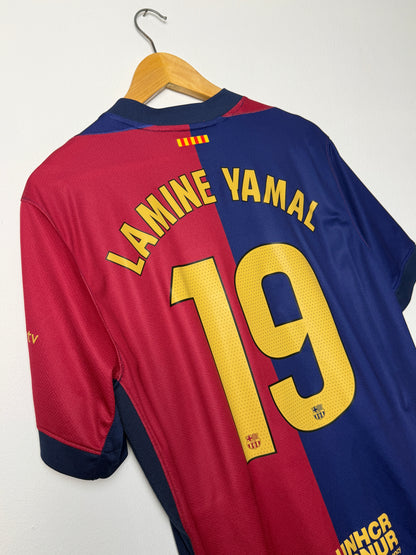 Lamine Yamal FC Barcelona 2024-25 home football shirt (L)