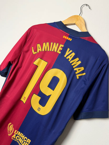 Lamine Yamal FC Barcelona 2024-25 home football shirt (L)