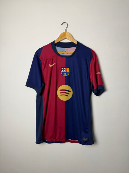 Lamine Yamal FC Barcelona 2024-25 home football shirt (L)