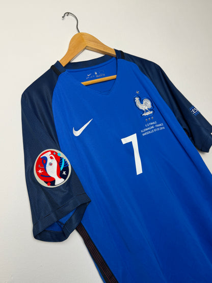 Antoine Griezmann France 2016 Euro home football shirt (L)