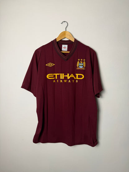 Sergio Aguero Manchester City 2012-13 away football shirt (L)