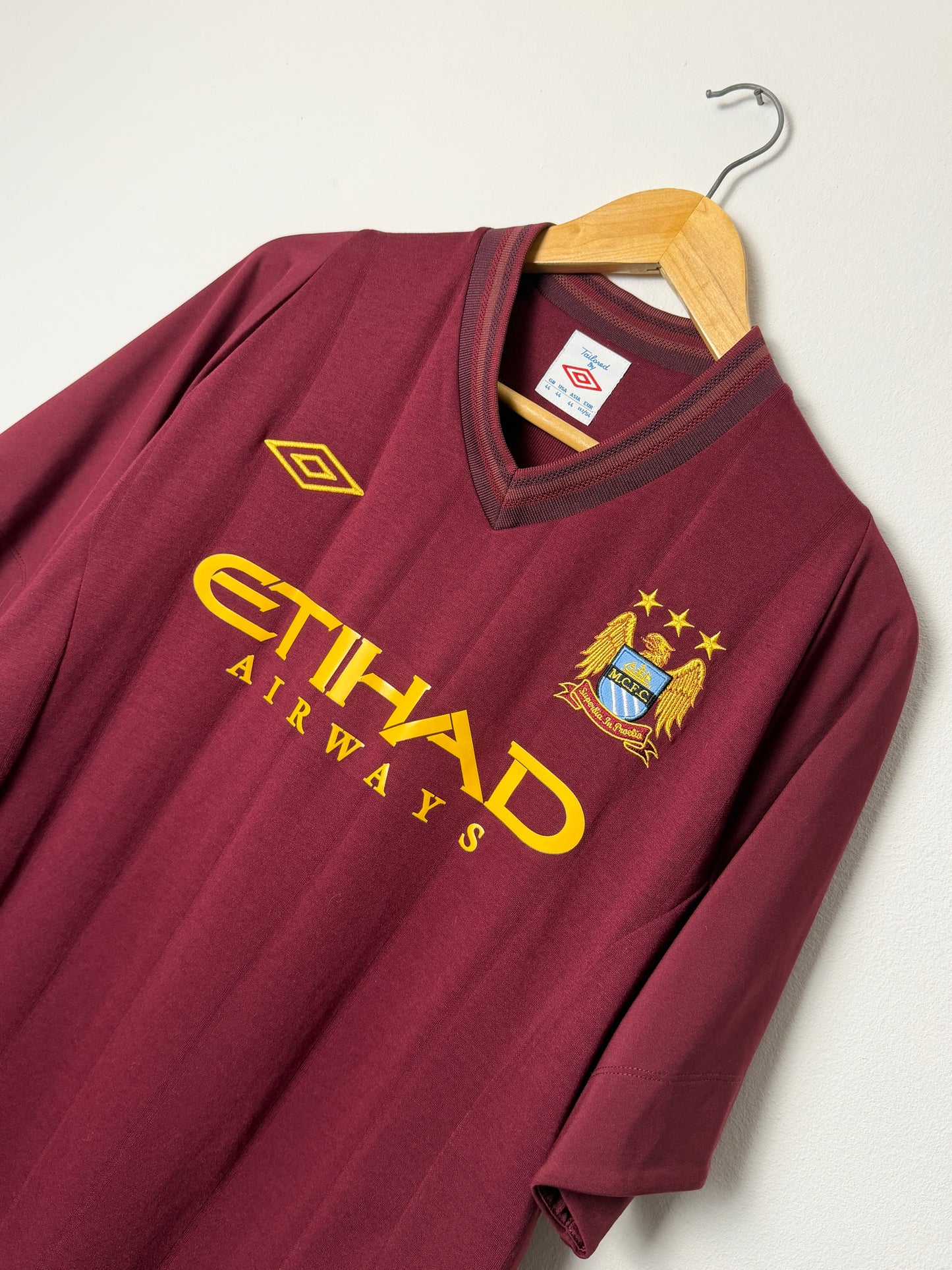 Sergio Aguero Manchester City 2012-13 away football shirt (L)