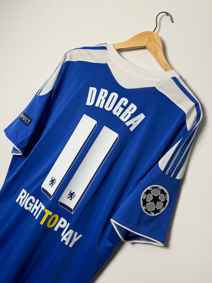 Didier Drogba Chelsea FC 2011-12 champions league final home football shirt (XL)