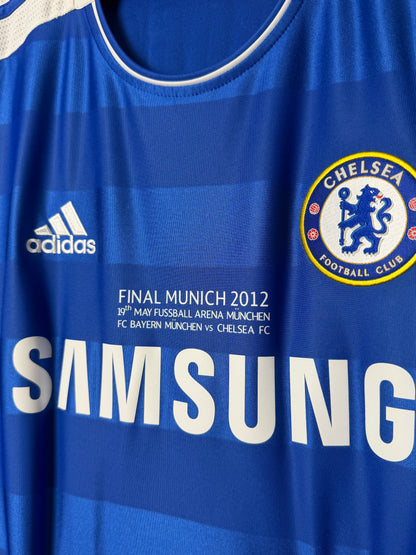 Didier Drogba Chelsea FC 2011-12 champions league final home football shirt (XL)