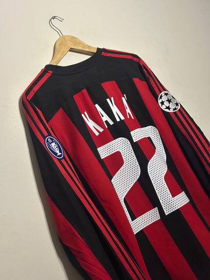 Kaka AC Milan 2003-04 long sleeve home football shirt (L)