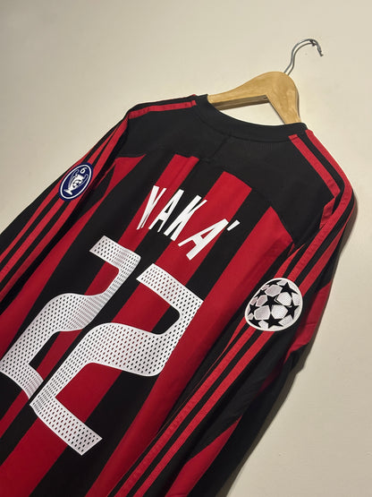 Kaka AC Milan 2003-04 long sleeve home football shirt (L)