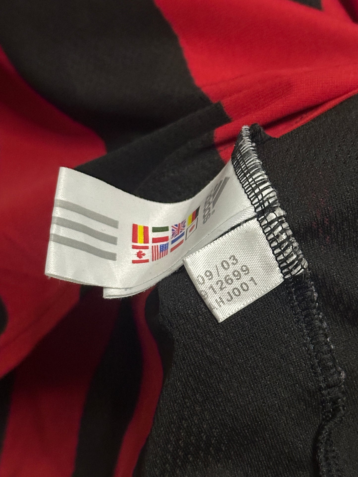 Kaka AC Milan 2003-04 long sleeve home football shirt (L)