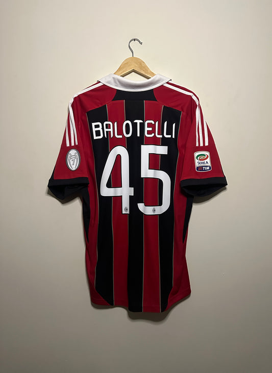 Mario Balotelli AC Milan 2012-13 Home football shirt (XL)