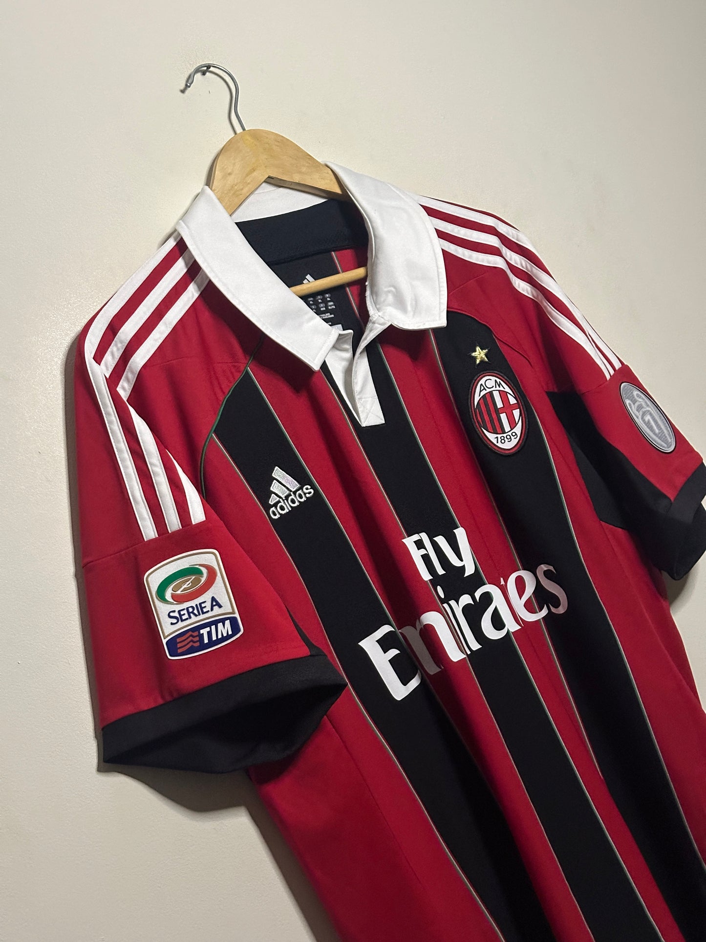 Mario Balotelli AC Milan 2012-13 Home football shirt (XL)