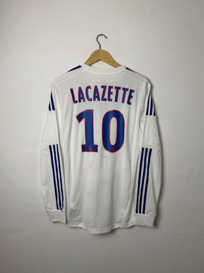 Alexandre Lacazette Olympique Lyonnais 2012-13 long sleeve home football shirt (M)