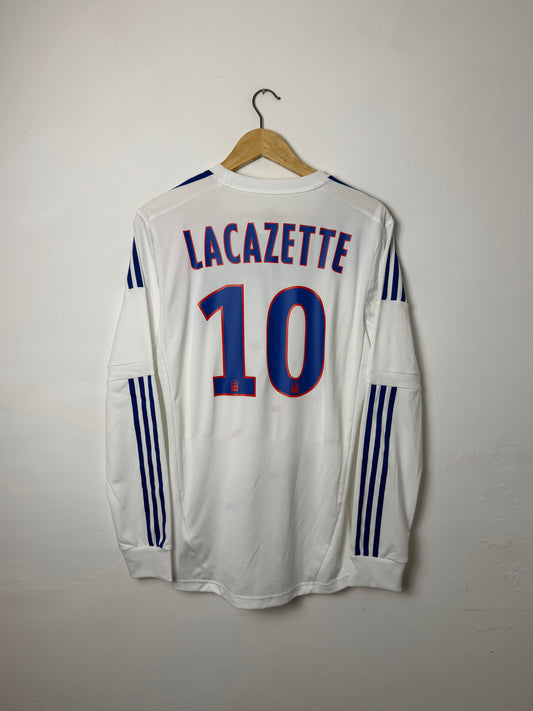 Alexandre Lacazette Olympique Lyonnais 2012-13 long sleeve home football shirt (M)