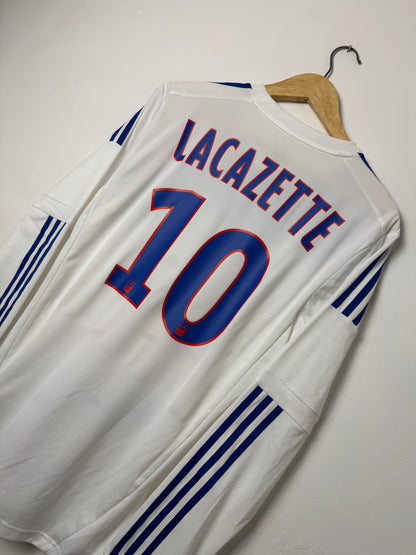 Alexandre Lacazette Olympique Lyonnais 2012-13 long sleeve home football shirt (M)