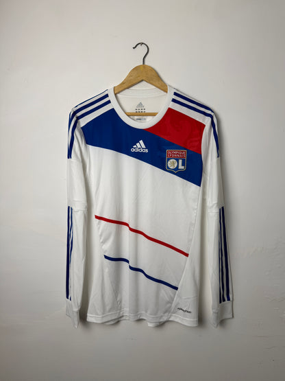 Alexandre Lacazette Olympique Lyonnais 2012-13 long sleeve home football shirt (M)