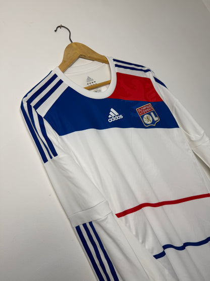 Alexandre Lacazette Olympique Lyonnais 2012-13 long sleeve home football shirt (M)