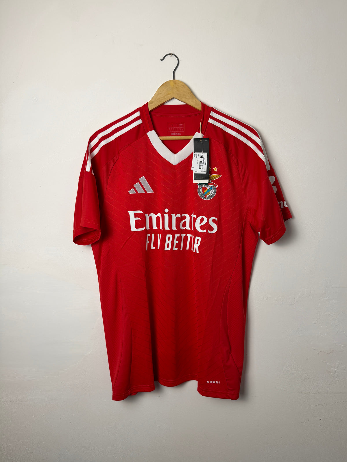 Angel Di Maria S.L. Benfica 2024-25 home football shirt (L)