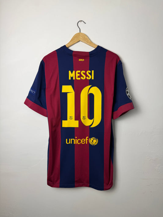 Lionel Messi FC Barcelona 2014-15 home football shirt (XL)