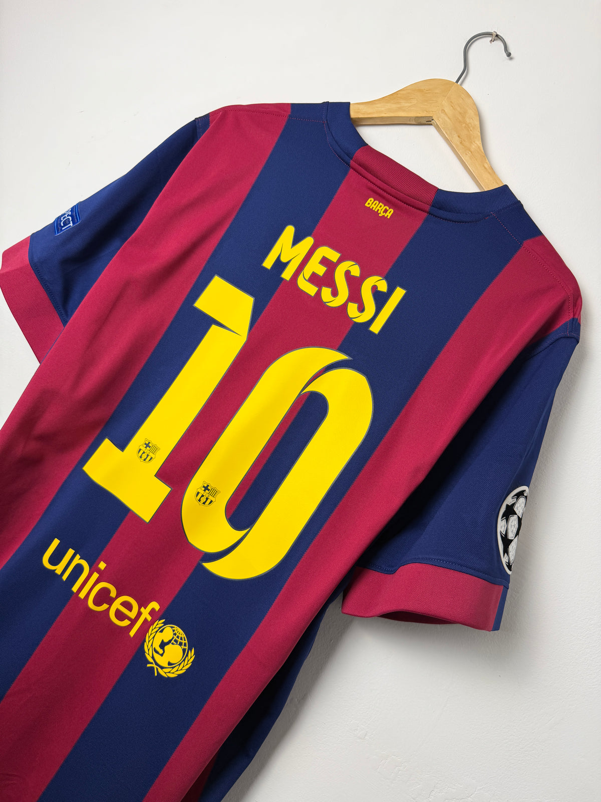 Lionel Messi FC Barcelona 2014-15 home football shirt (XL)